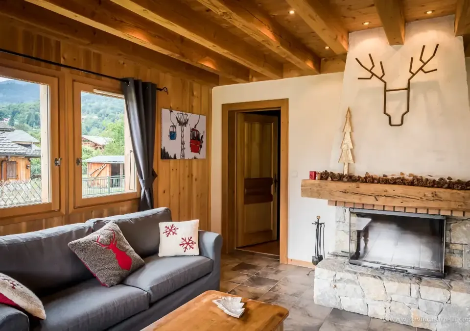 Chalet Arnica: the living room